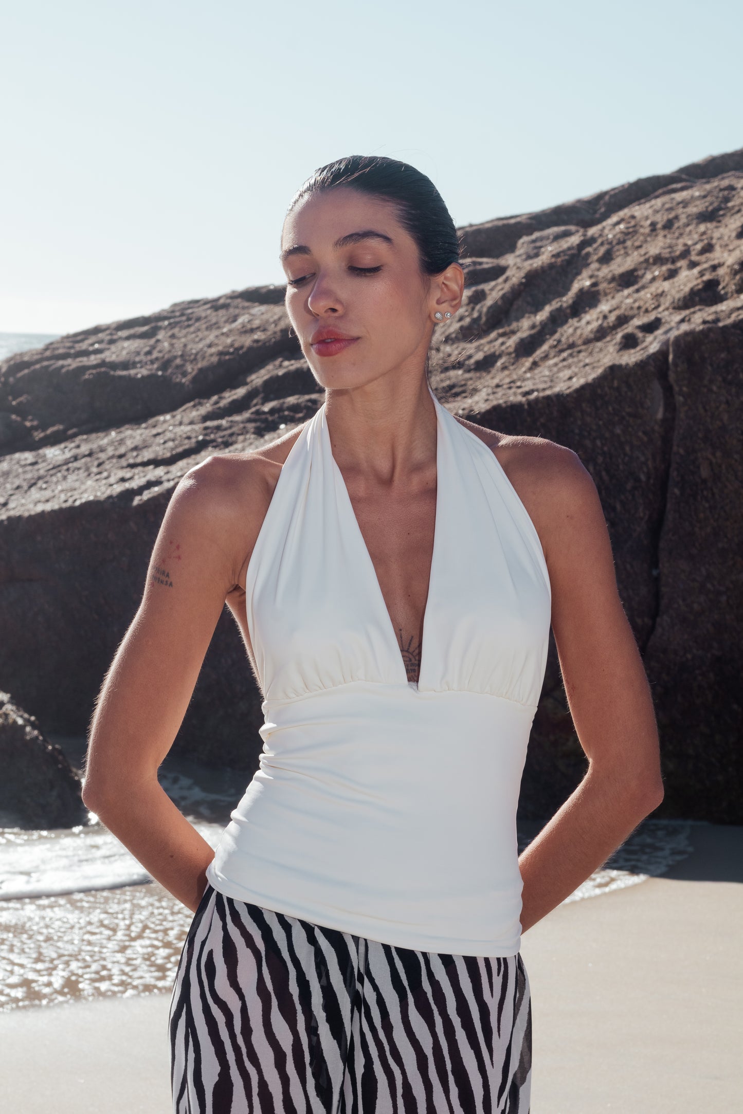 Blusa Frente Única Suplex Off White