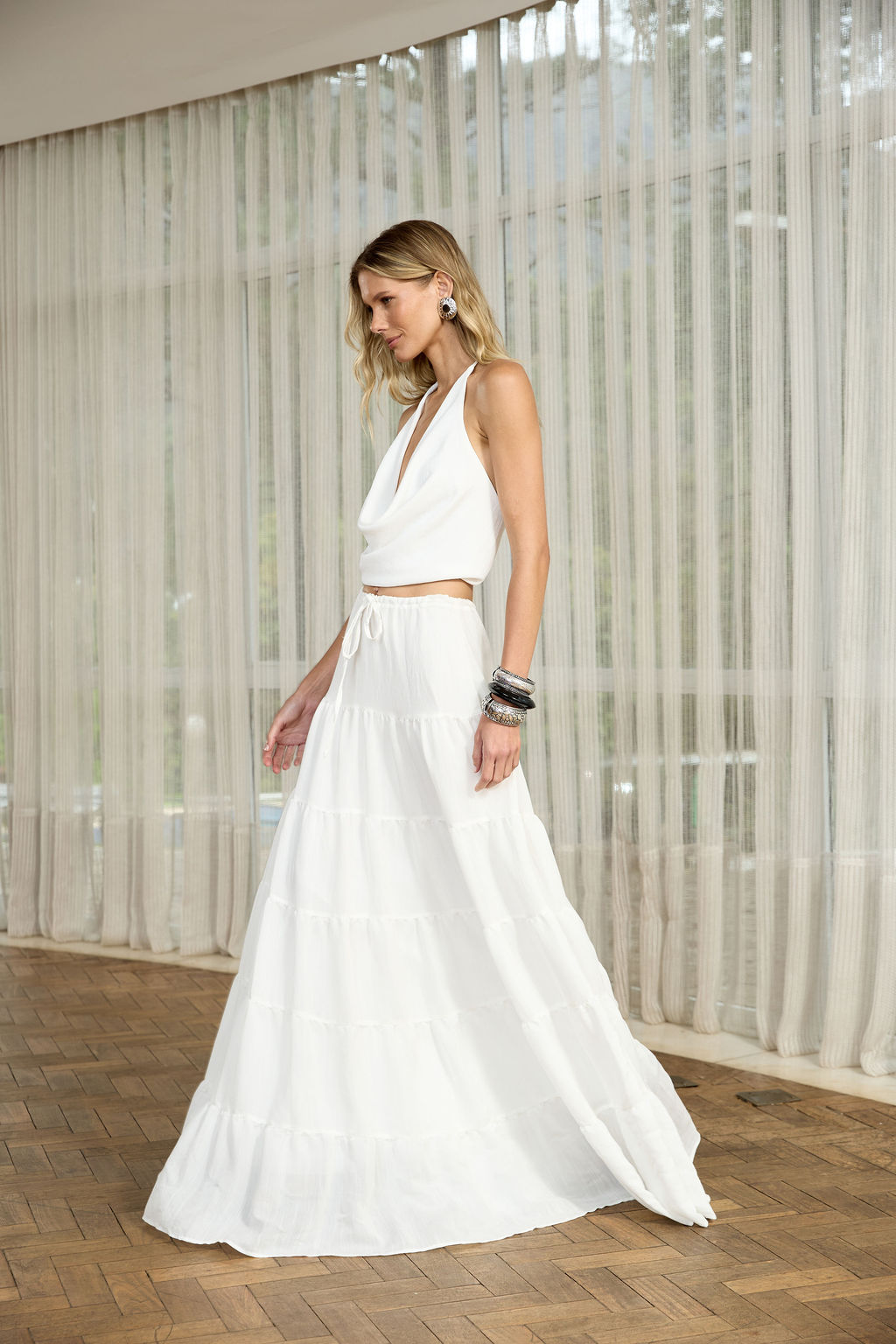 Saia Longa Evora Off White