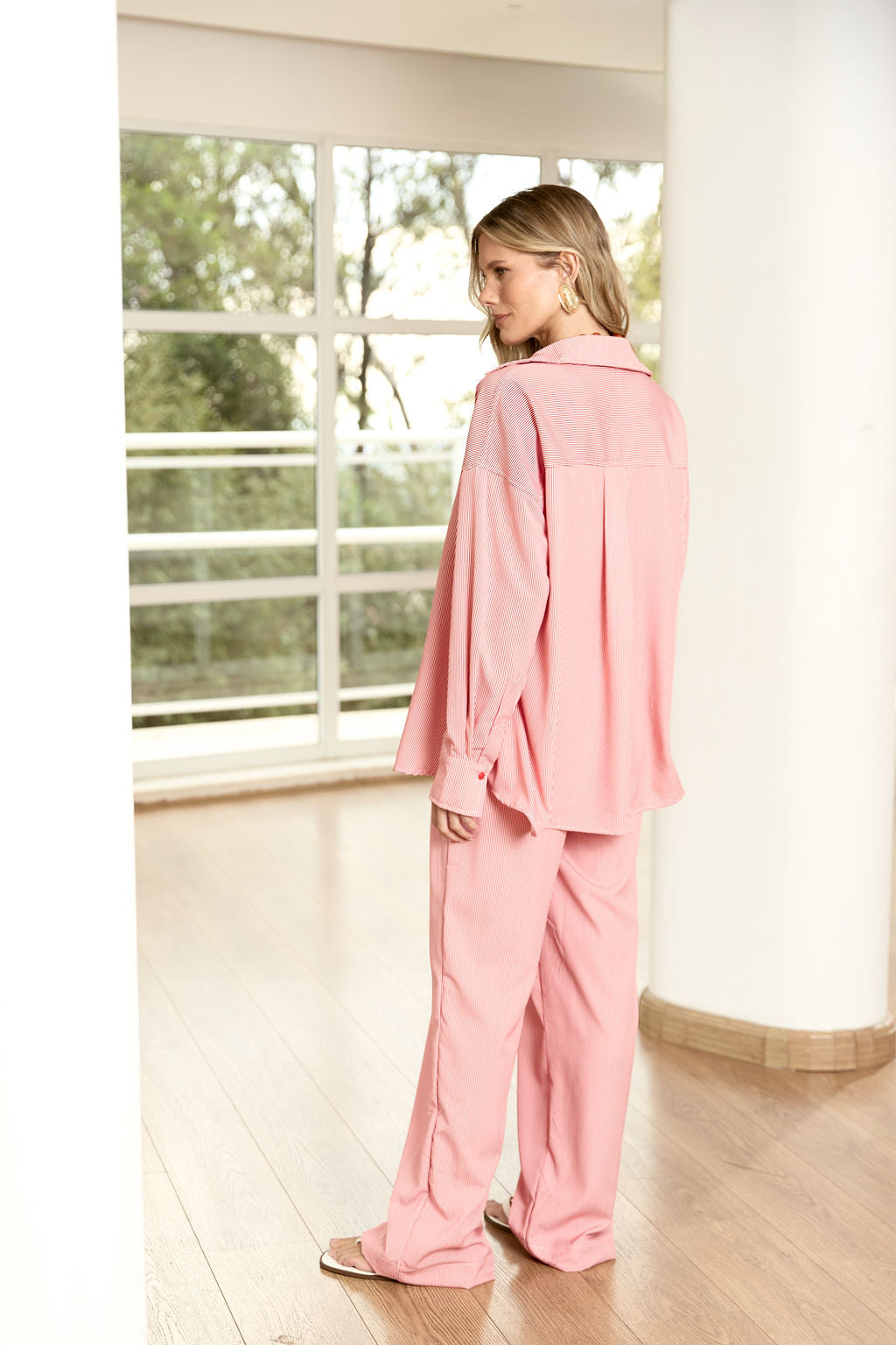 Camisa Listrada Vermelha