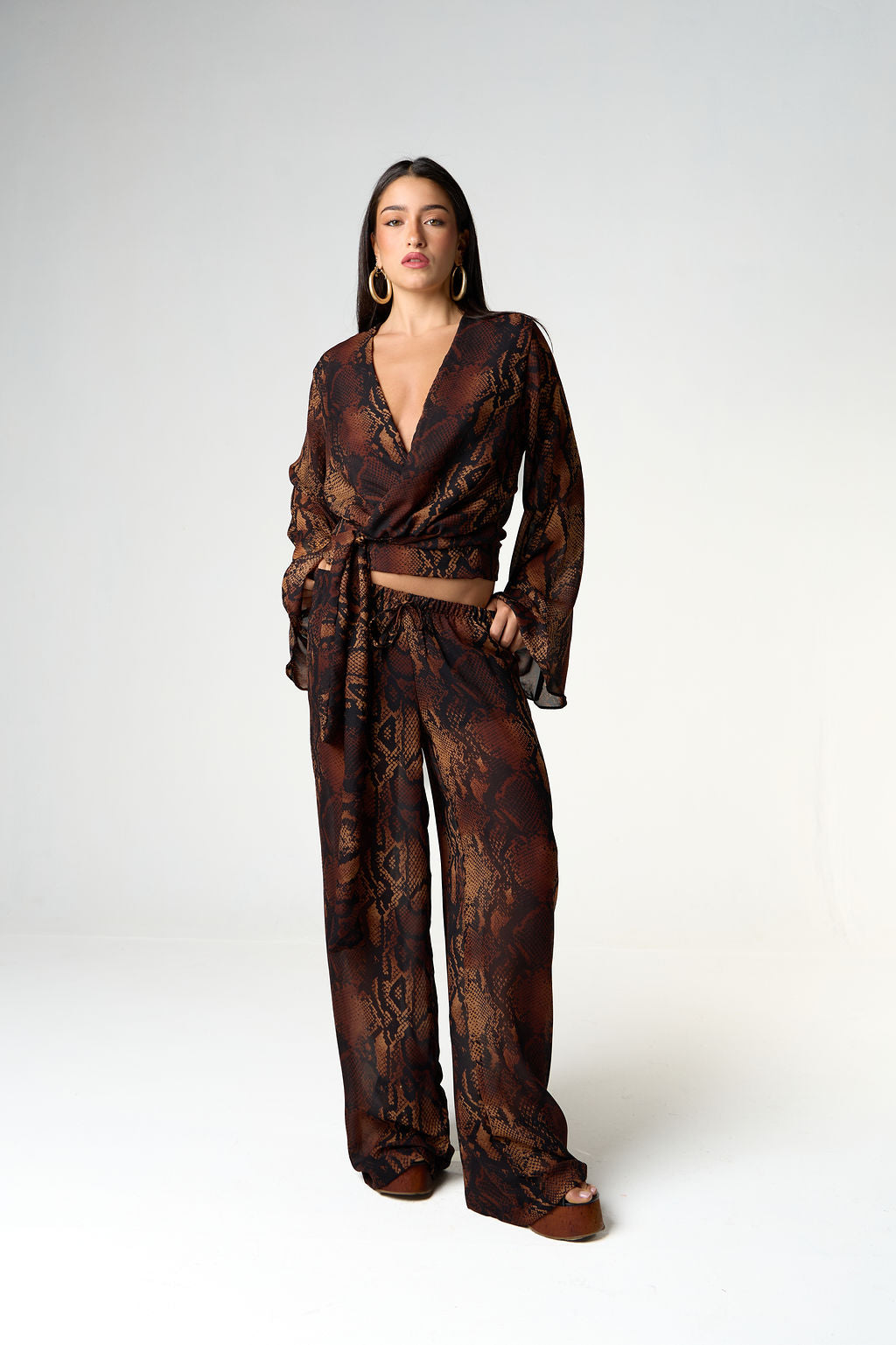 Calça Reta Snake