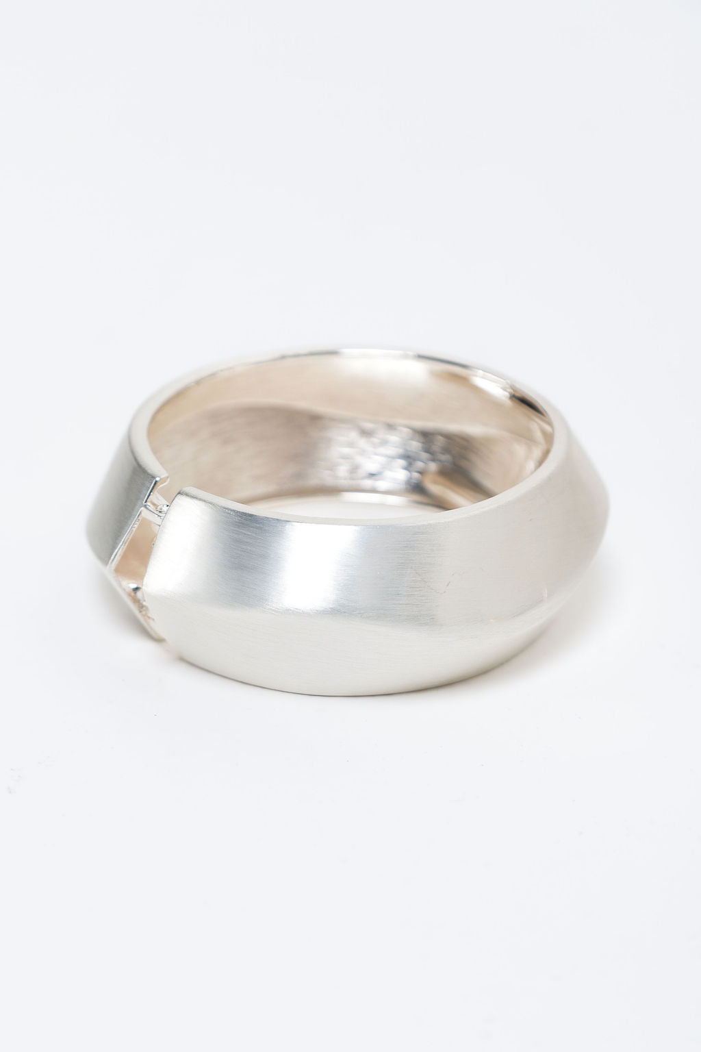 Bracelete Octa Escovado Prata