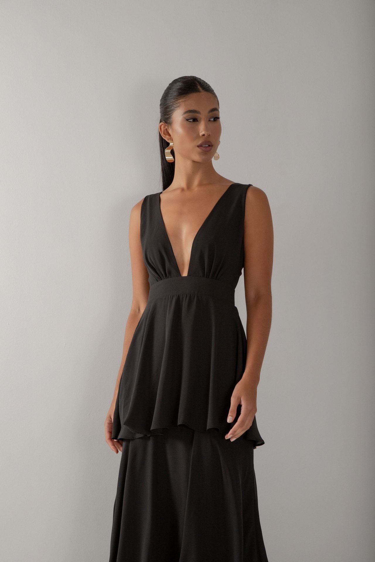 Vestido Babados Preto (2)