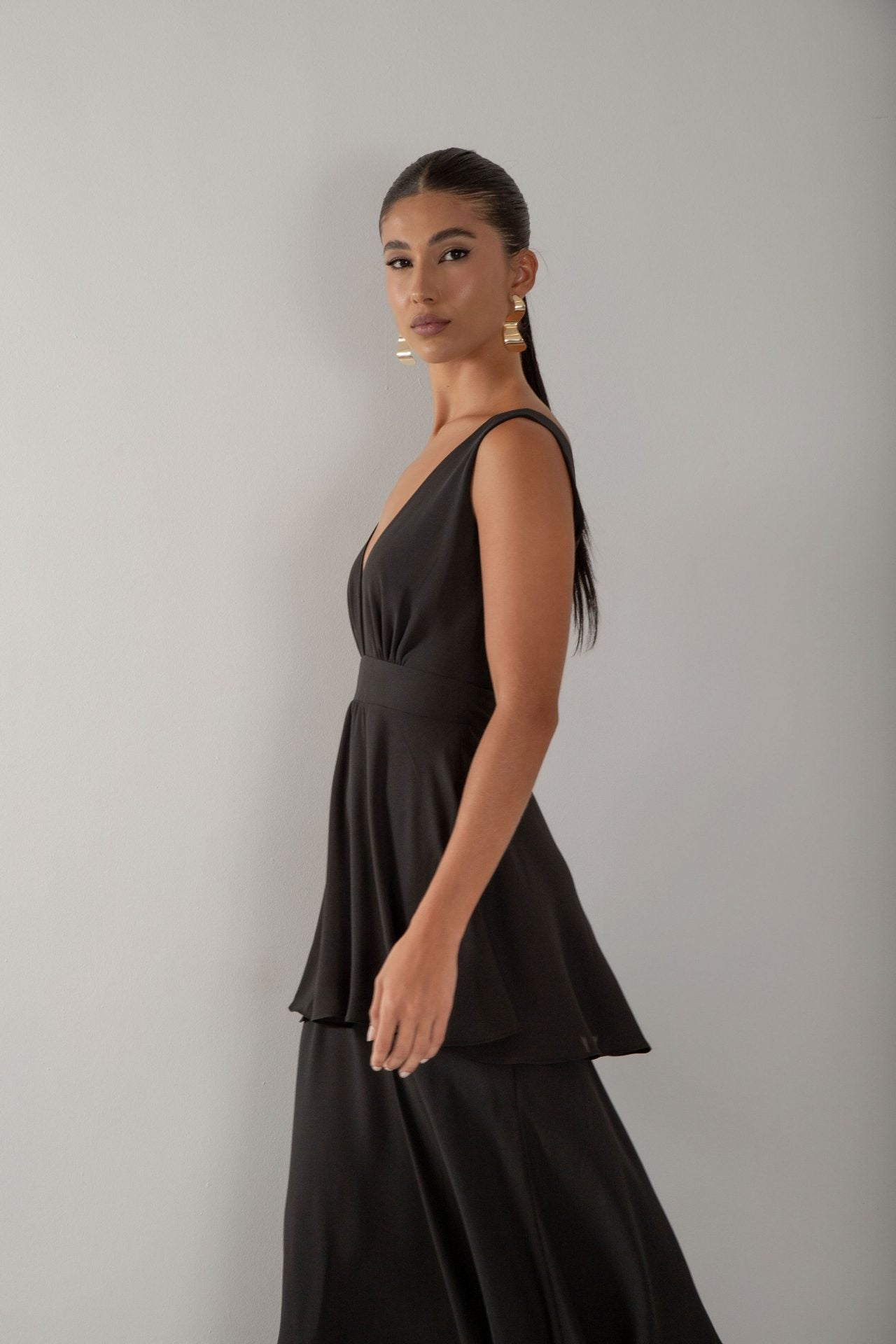 Vestido Babados Preto (5)