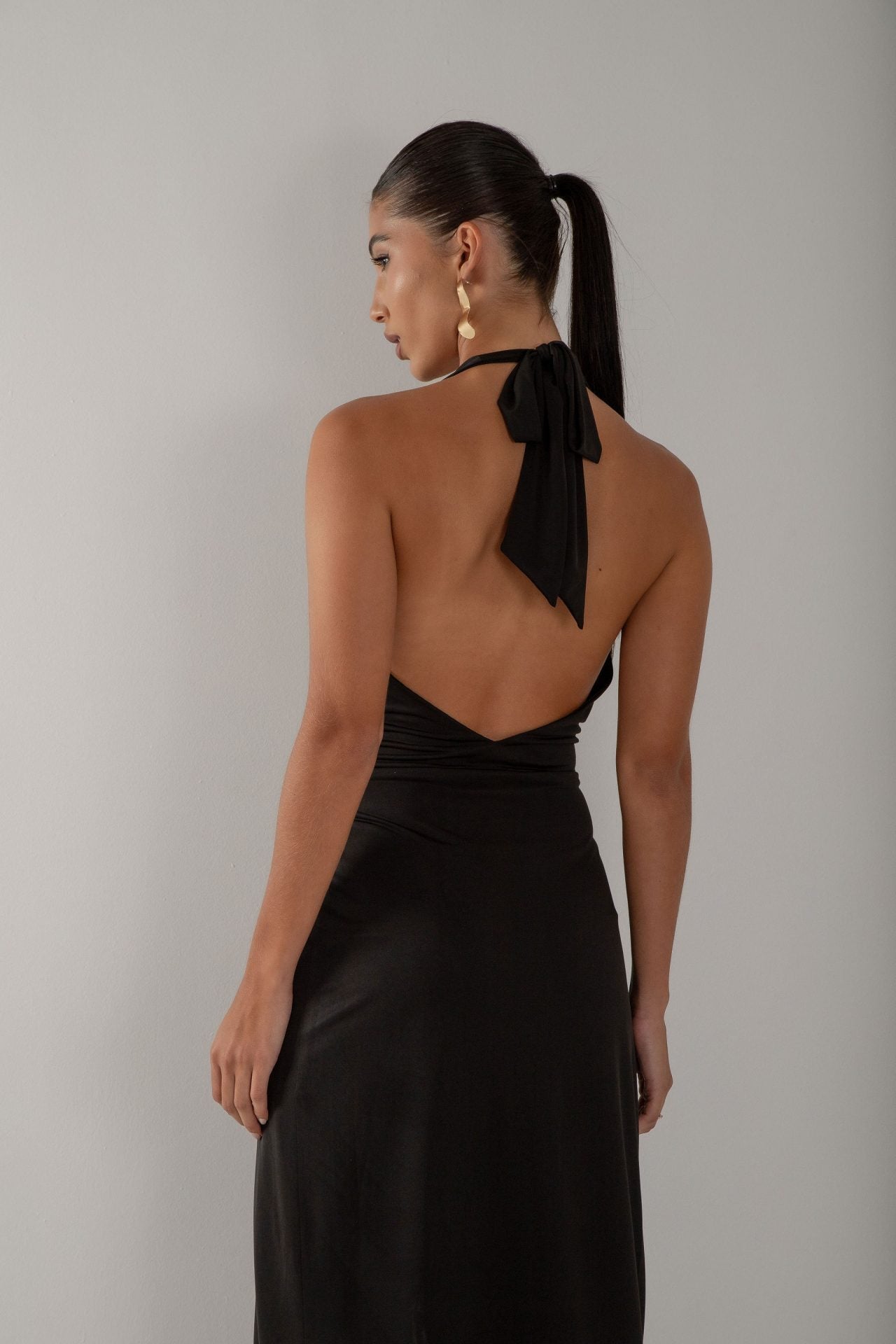 Vestido Jersey Midi Preto (1)