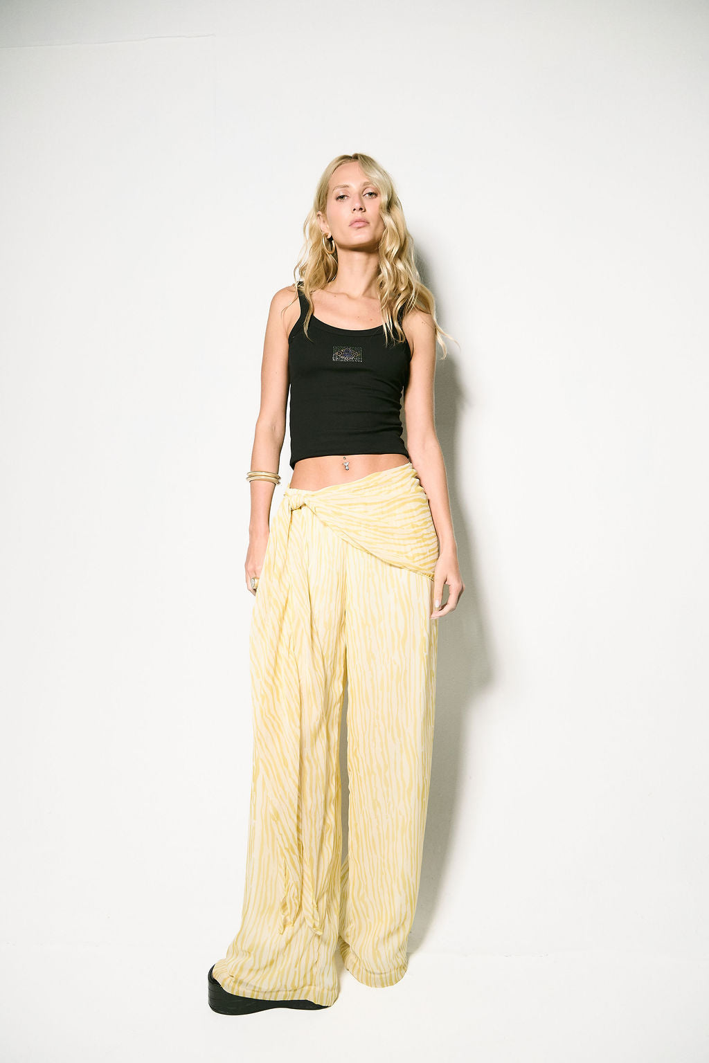 Calça Print Amarela